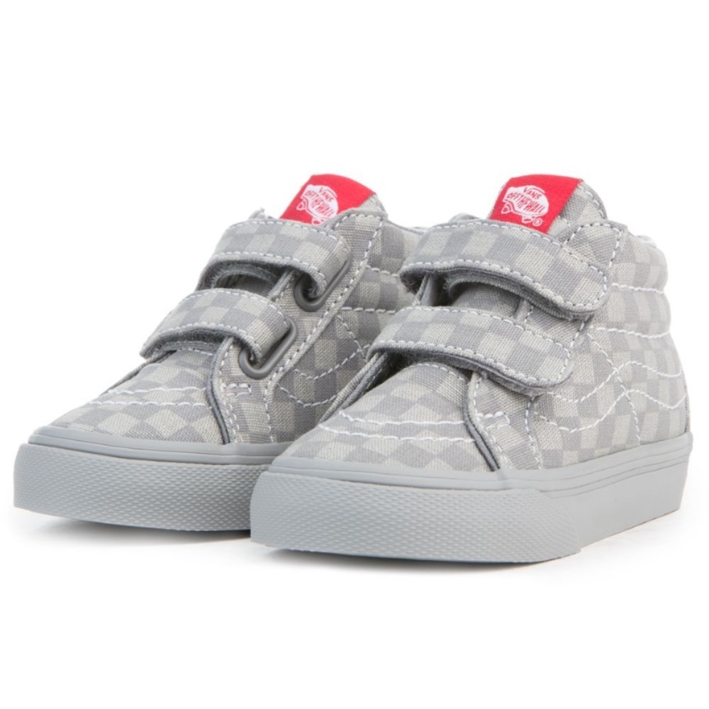 Vans Grey Hightop Velcro Sneaker